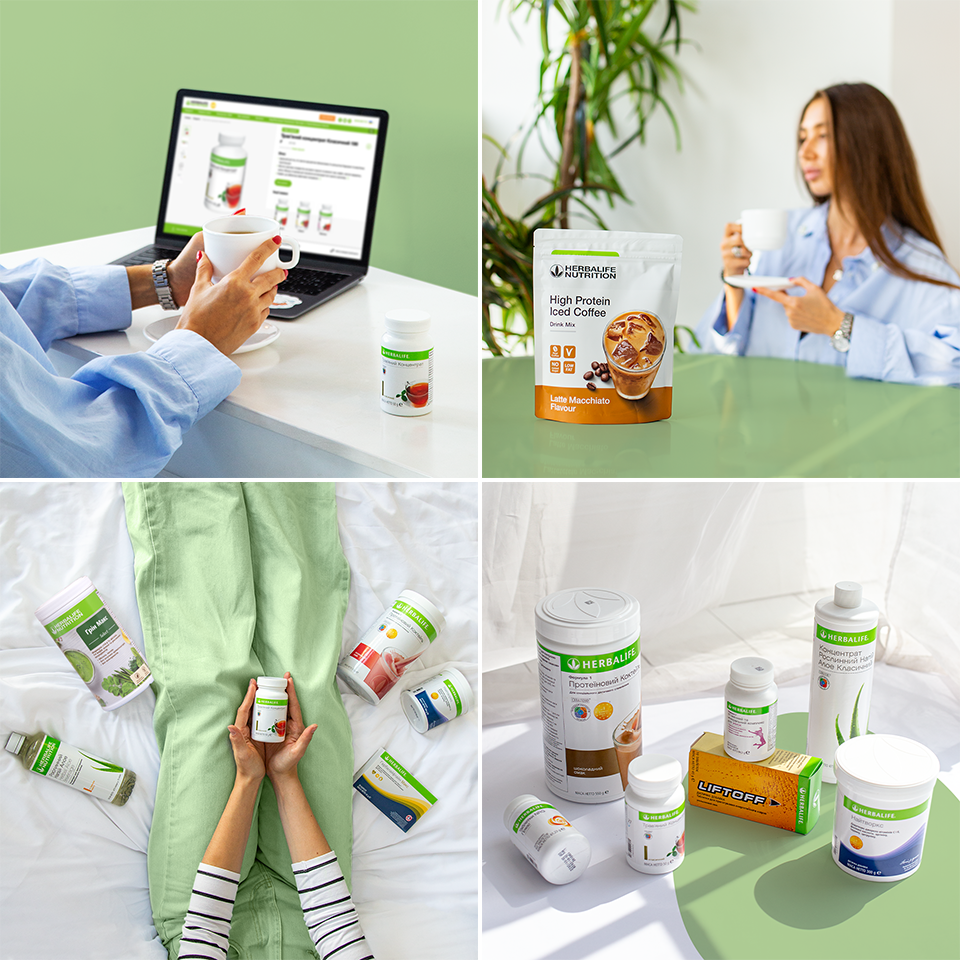 Продуктові дописи Herbalife: кава, протеїн і повсякденні сценарії