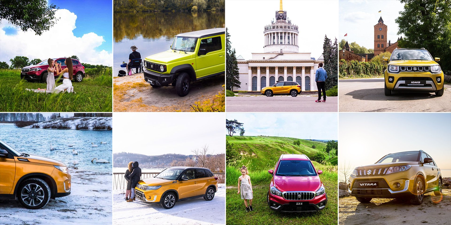 Рубрика «Best place for…»: Suzuki у мальовничих локаціях України — біля води, замків і пагорбів
