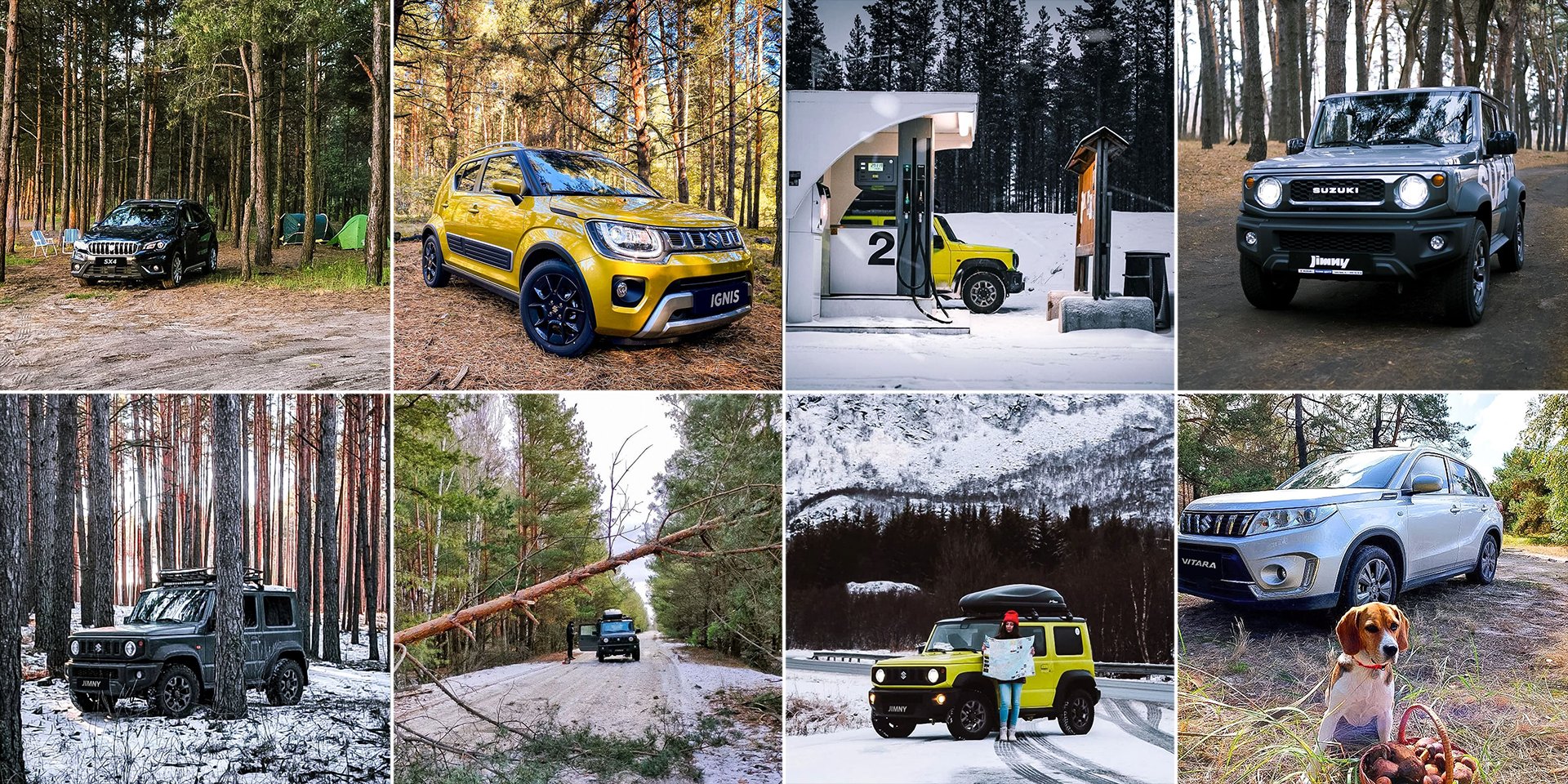 Рубрика «Suzuki lovers»: користувацькі фото Suzuki Jimny, Vitara та SX4 у подорожах і на природі